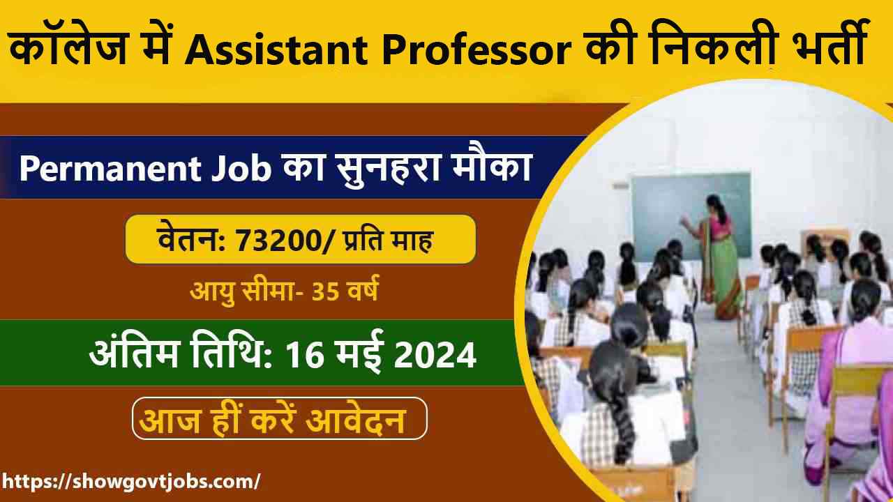 Assistant Professor Vacancies 2024