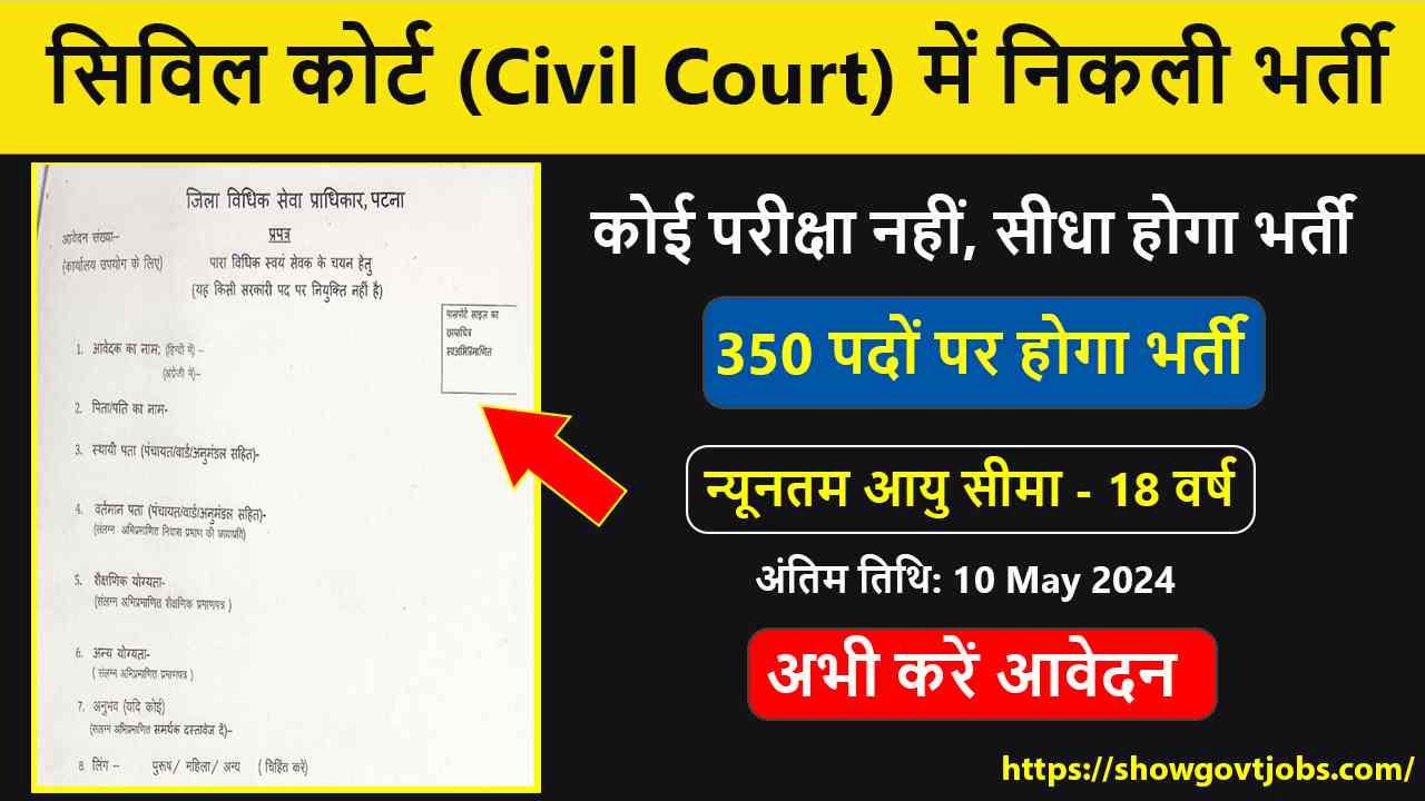 Civil Court Vacancy 2024