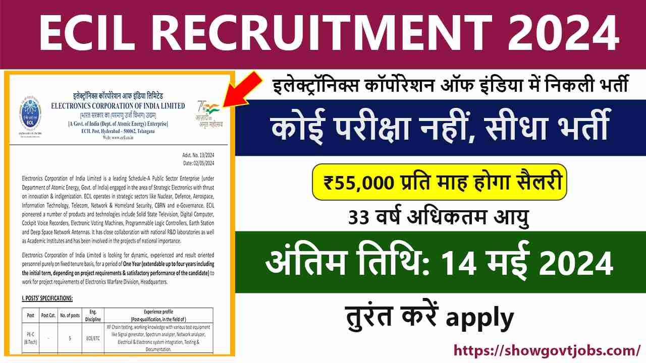 ECIL RECRUITMENT 2024