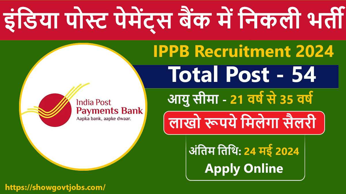 IPPB Job Vacancy 2024