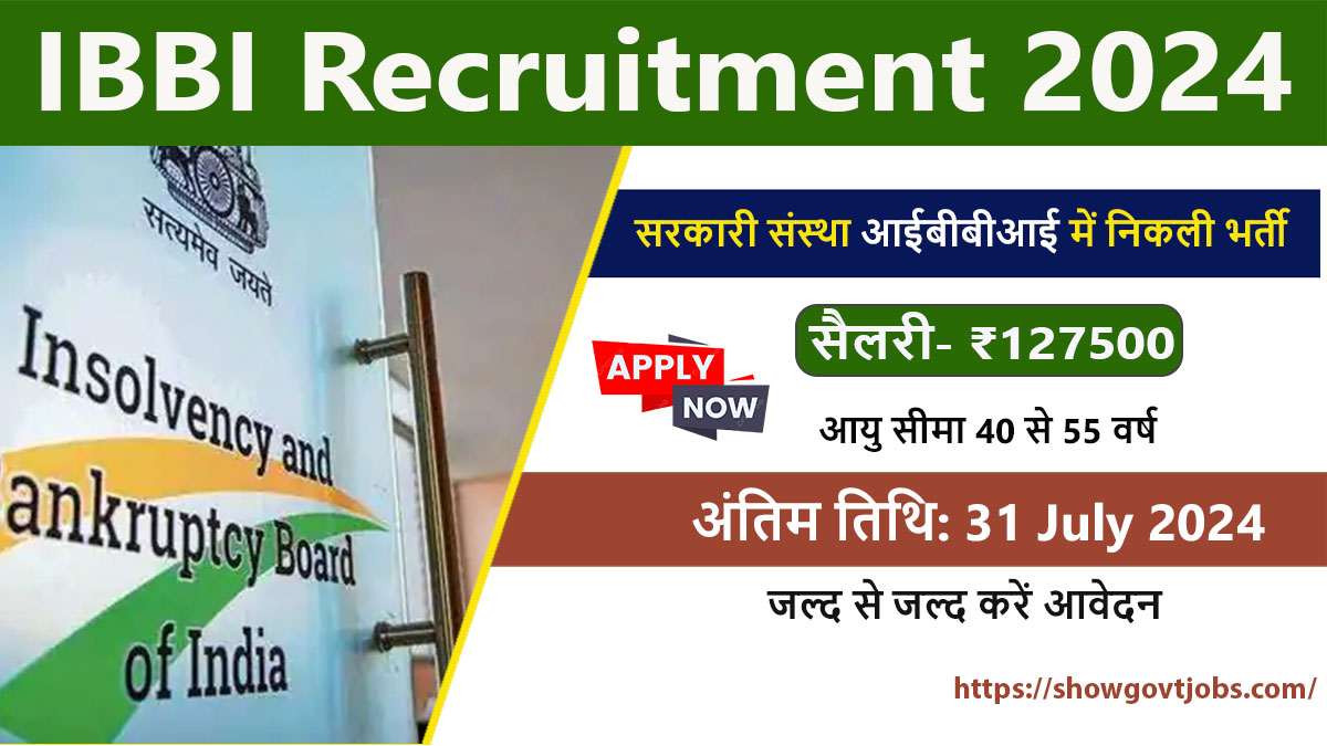 IBBI Recruitment 2024