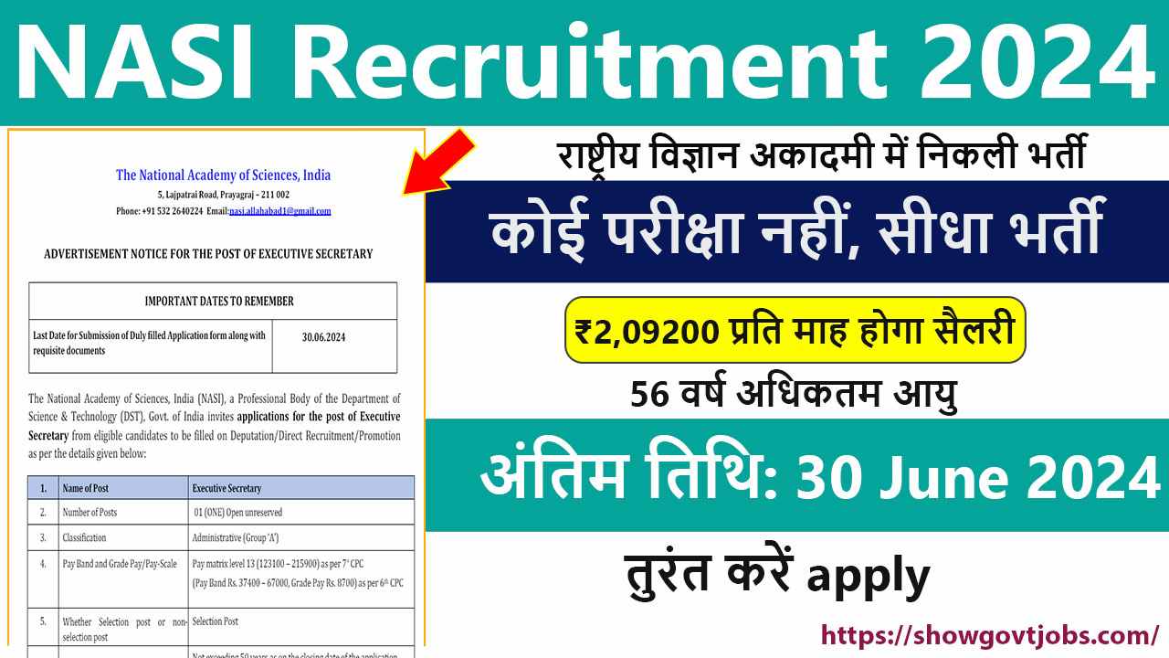 NASI Recruitment 2024