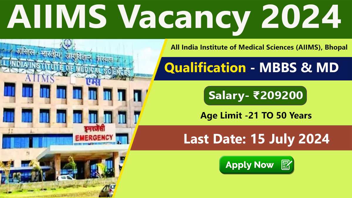 AIIMS Vacancy 2024 Notification