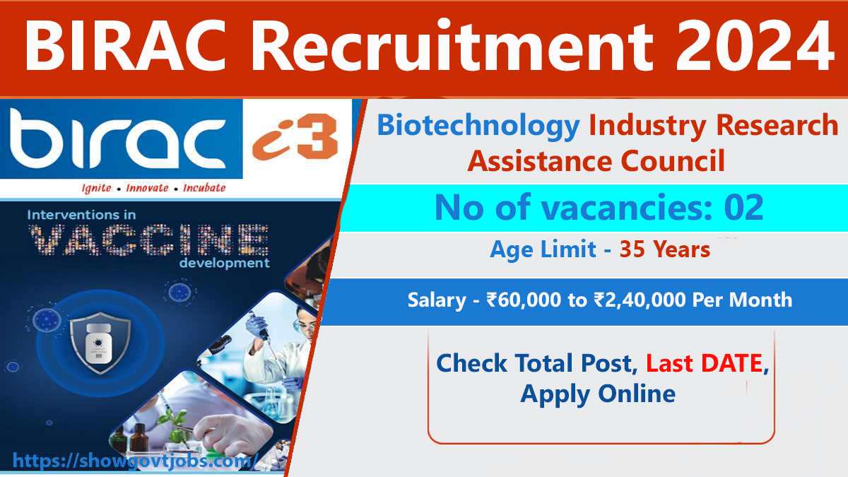 BIRAC Recruitment 2024