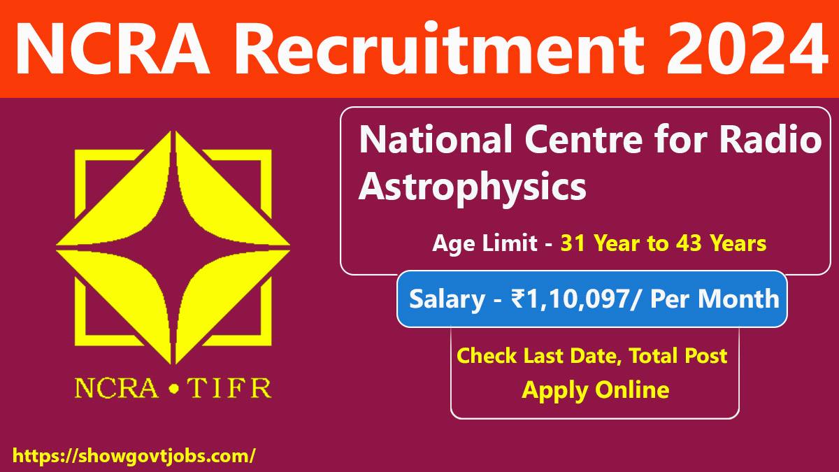 NCRA Recruitment 2024