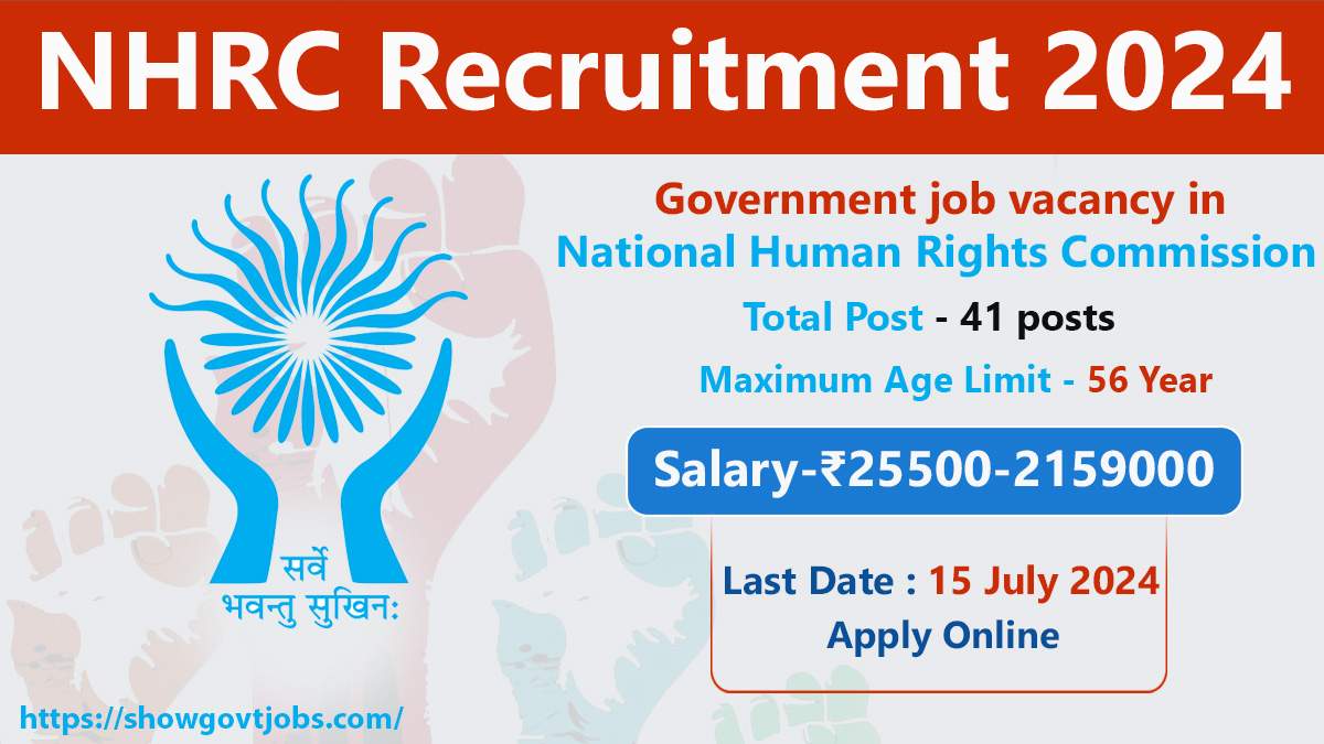 NHRC Recruitment 2024