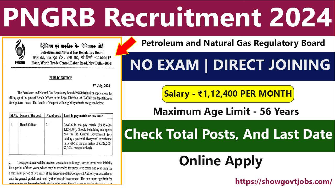 PNGRB Job Vacancy 2024