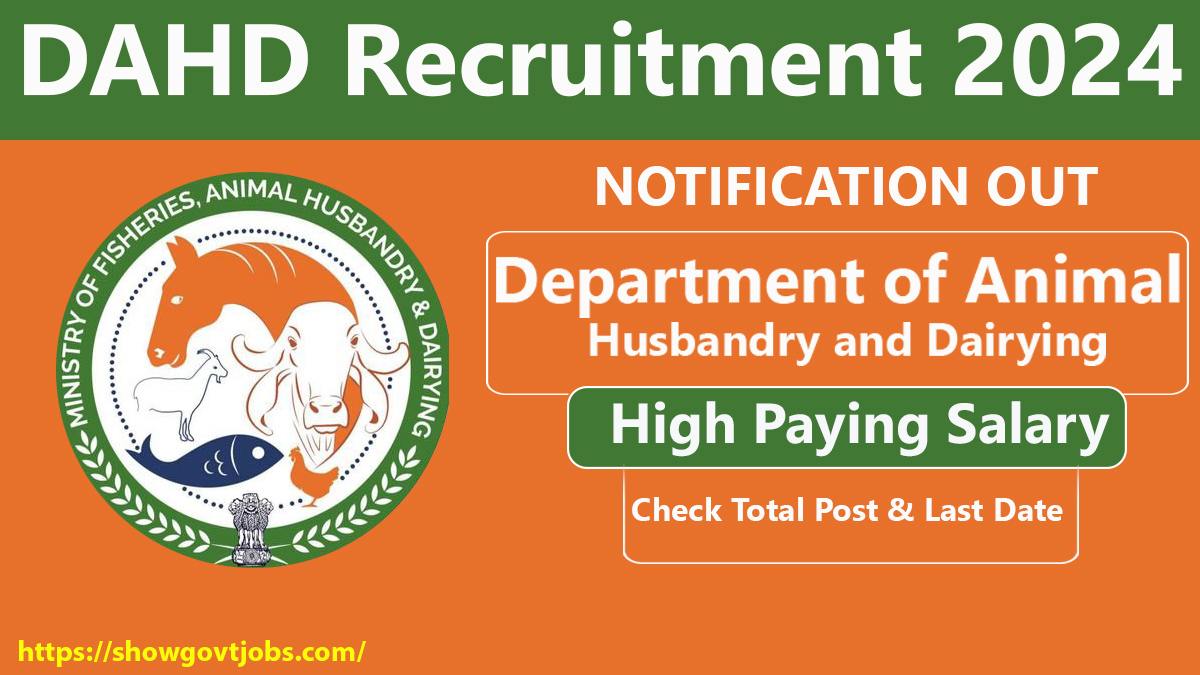 DAHD Recruitment 2024