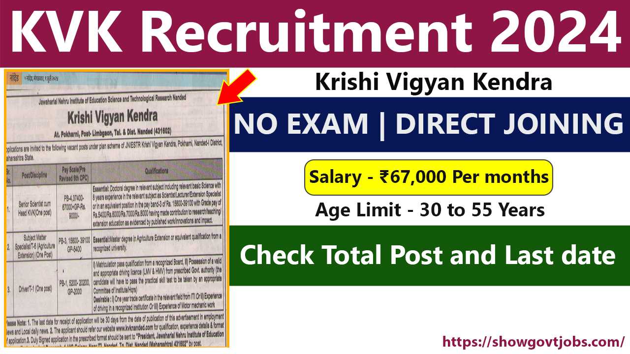 KVK Recruitment 2024