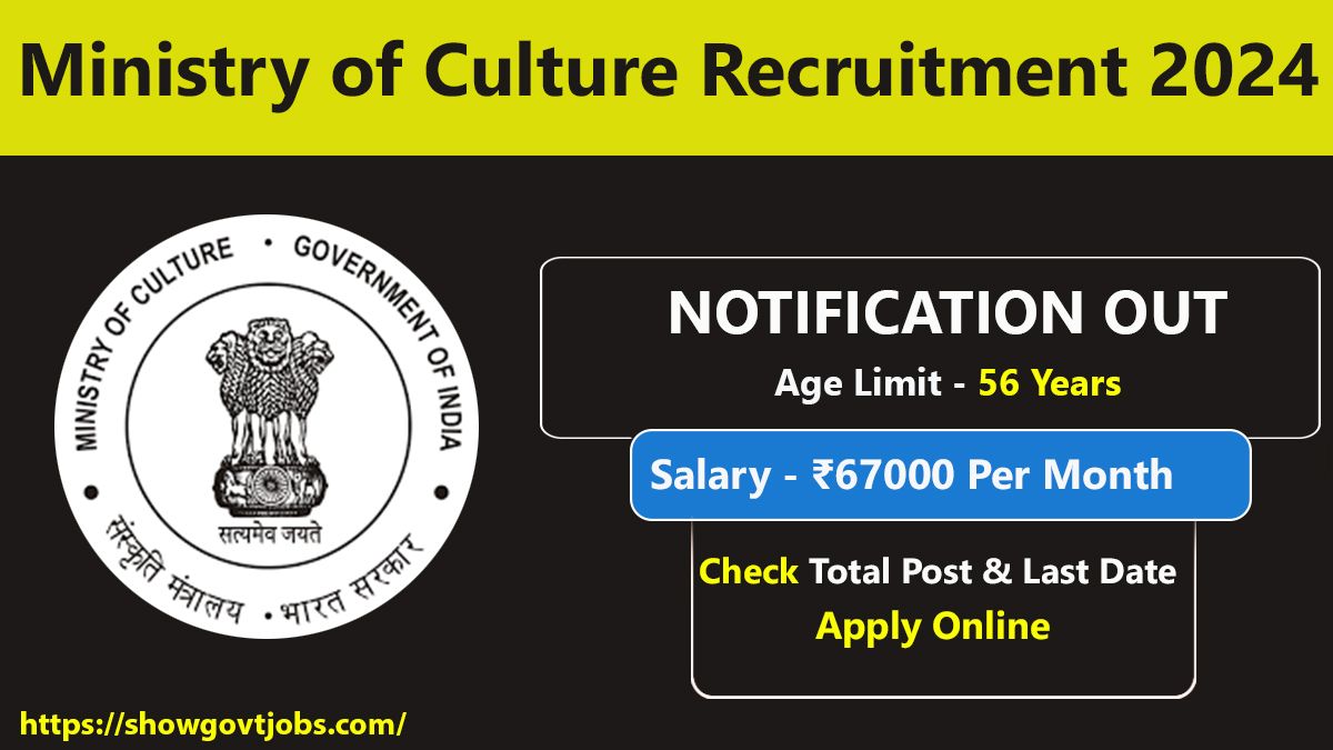 Ministry of Culture Recruitment 2024