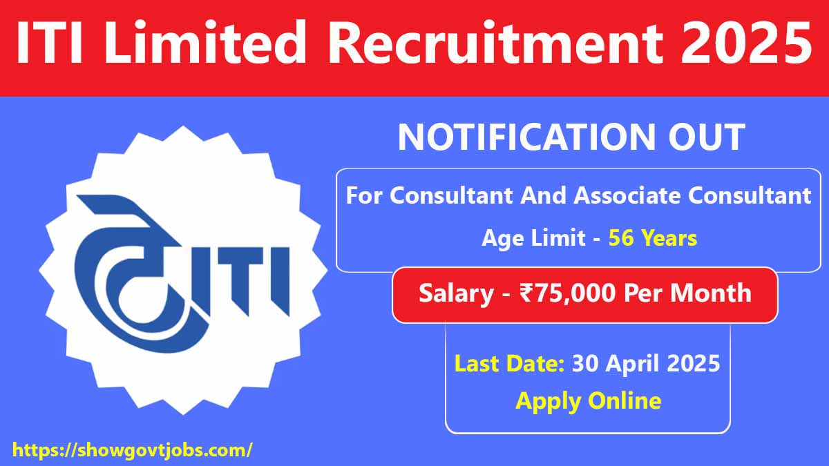 ITI Limited Recruitment 2025