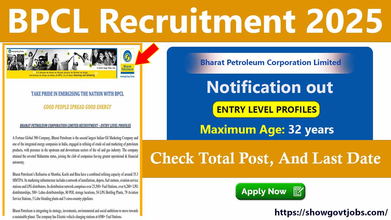 BPCL Recruitment 2025