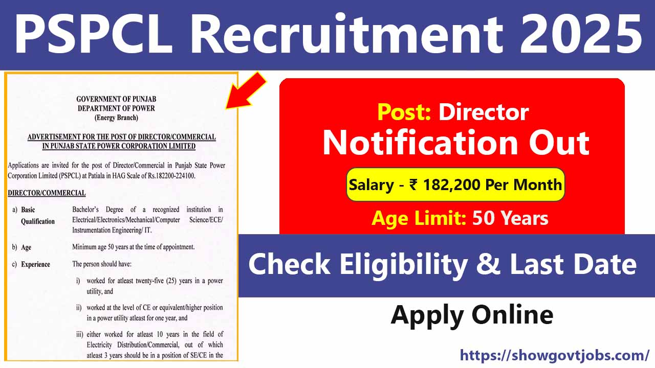 PSPCL Recruitment 2025