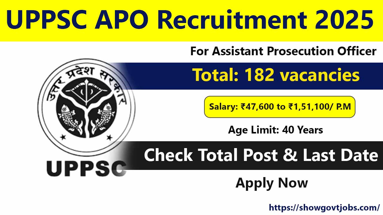 UPPSC APO Recruitment 2025