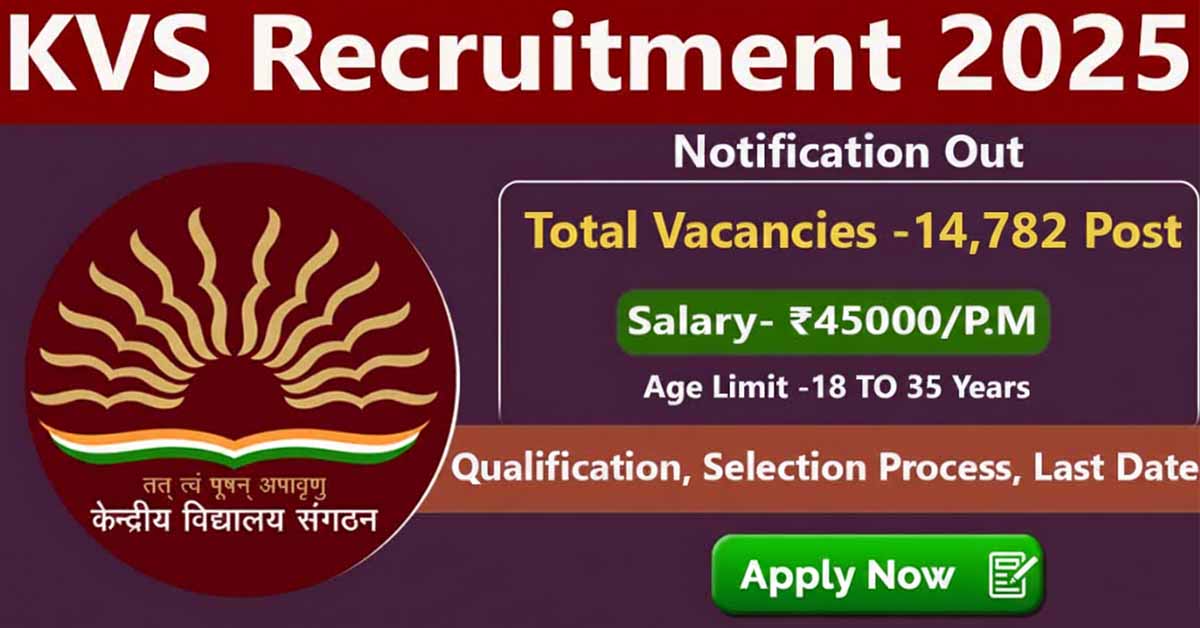 CBSE KVS Recruitment 2025