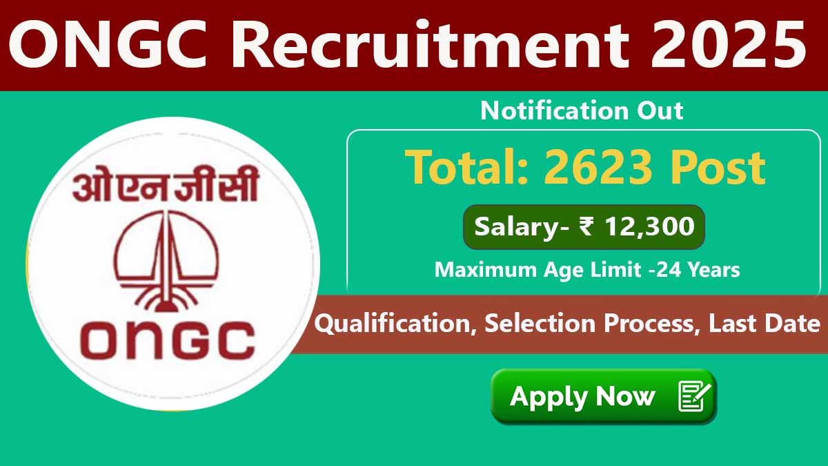ONGC Apprentices Recruitment 2025