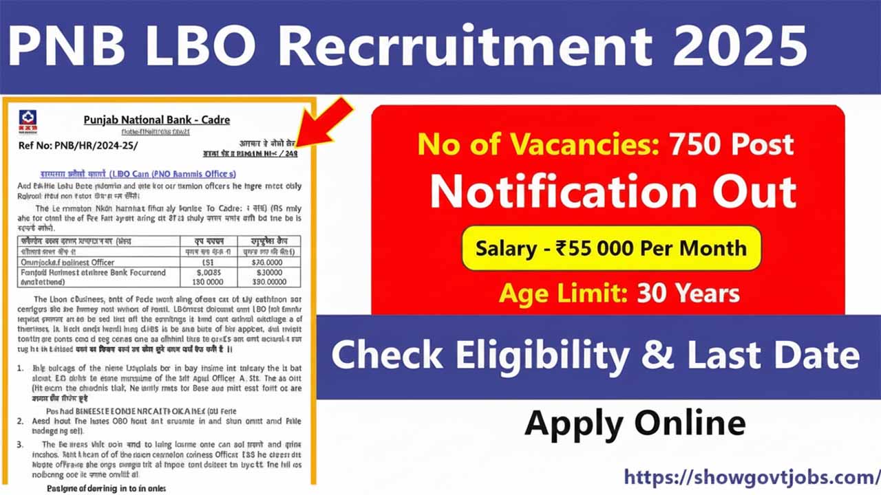 PNB LBO Recruitment 2025
